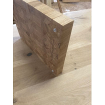Eiche, Waschtischplatte, Tischplatte, Hirnholz, Stirnholz, Landhaus, 100x50x6 cm